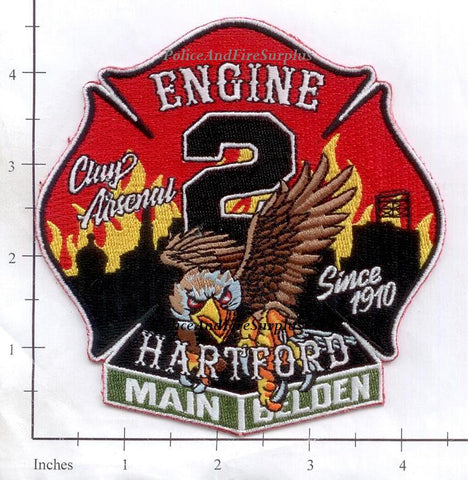 Connecticut - Hartford Engine  2 Fire Dept Patch v2