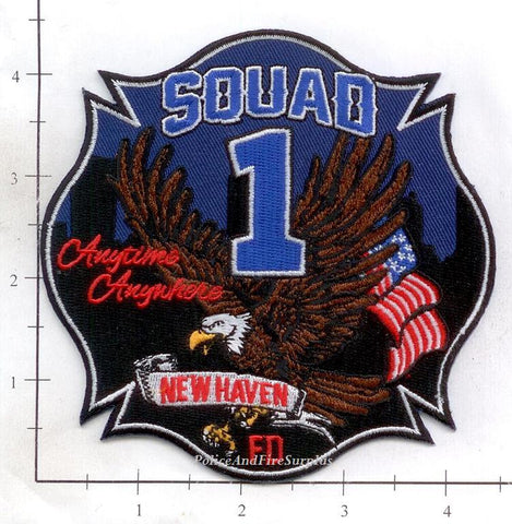 Connecticut - New Haven Squad 1 Fire Dept Patch