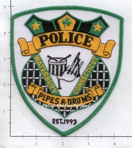 Connecticut - Waterbury Police Pipes And Drums Patch