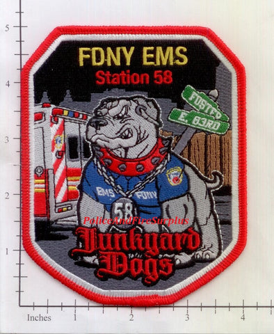 New York City EMS Station 58 Fire Dept Patch v3