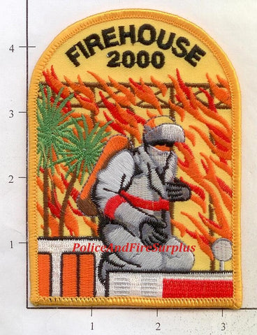 Firehouse Magazine Fire Dept Patch - 2000 - Yellow Border