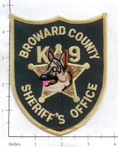 Florida - Broward County Sheriff K-9 Unit Police Dept Patch v1