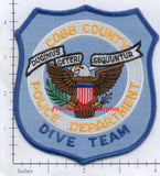 Georgia - Cobb County Police Dept Dive Team Patch