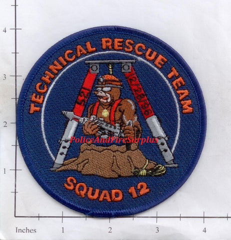 Georgia - Forsyth Technical rescue Team Squad 12 Fire Dept Patch