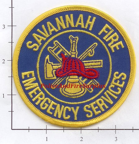 Georgia - Savannah Fire Emergency Services Fire Dept Patch