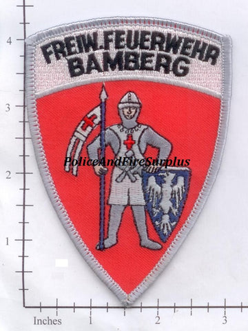 Germany - Bamberg Volunteer Fire Dept Patch