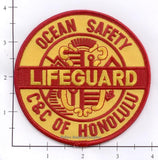 Hawaii - Honolulu Lifeguard Ocean Safety Patch