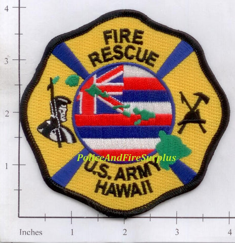 Hawaii - US Army Fire Rescue Dept Patch