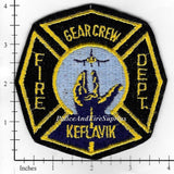 Iceland - Keflayik Naval Station Fire Dept Gear Crew Patch