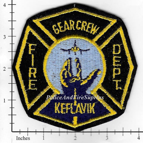 Iceland - Keflayik Naval Station Fire Dept Gear Crew Patch