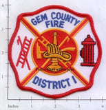 Idaho - Gem County Fire District 1 Patch