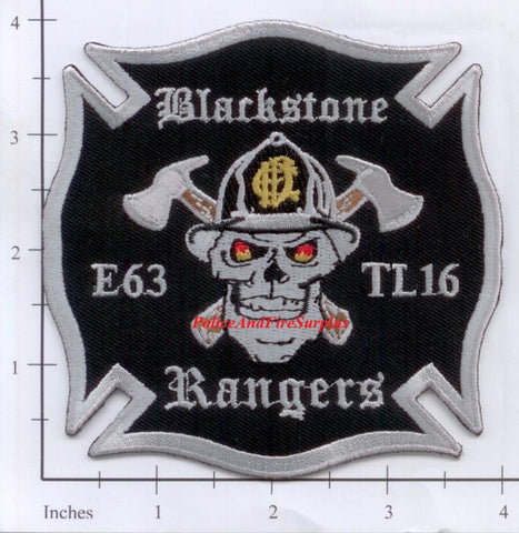 Illinois - Chicago Engine  63 Truck 16 Fire Dept Patch v3