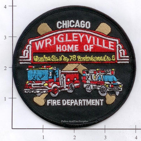 Illinois - Chicago Engine  78 Ambulance 6 Fire Dept Patch