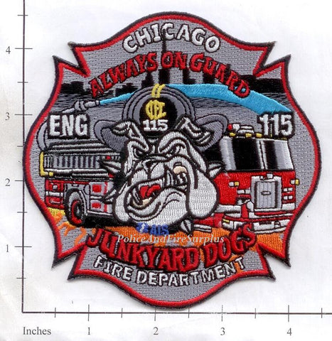 Illinois - Chicago Engine 115 Fire Dept Patch v2