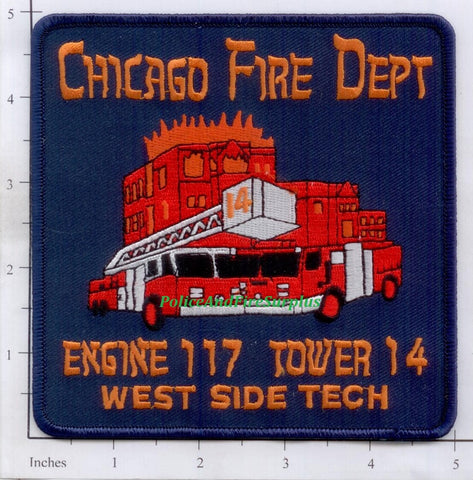 Illinois - Chicago Engine 117 Tower 14 Fire Dept Patch