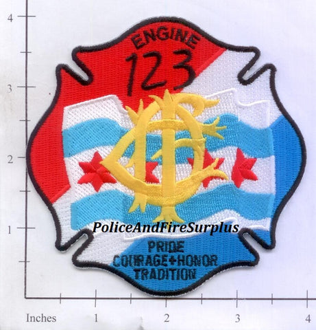 Illinois - Chicago Engine 123 Fire Dept Patch