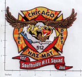 Illinois - Chicago Haz Mat 512 Fire Dept Patch