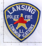 Illinois - Lansing Police Fire Communications Patch