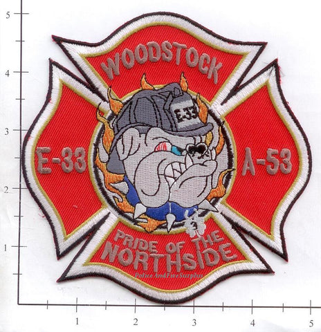 Illinois - Woodstock Engine 33 Ambulance 33 Fire Dept Patch