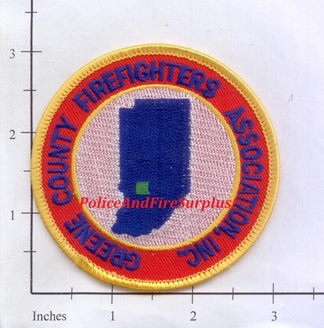 Indiana - Green County Firefighters Association Inc Patch