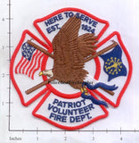 Indiana - Patriot Volunteer Fire Dept Patch