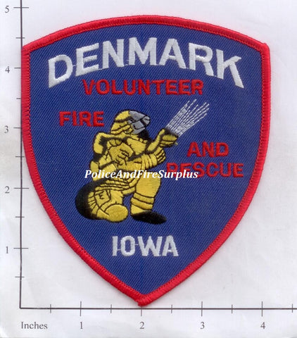 Iowa - Denmark Volunteer Fire And Rescue Patch