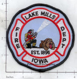 Iowa - Lake Mills Fire Dept Patch