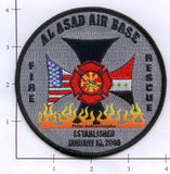 Iraq - Al Asad Air Base Fire Rescue Fire Dept Patch v1