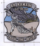 Iraq - Ar Ramadi Crash Fire Rescue Patch OIF 6-8 v2