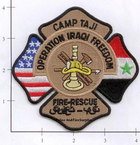 Iraq - Camp Taji Fire Rescue Patch