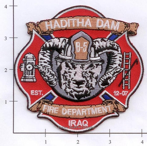 Iraq - Haditha Dam Fire Dept Patch