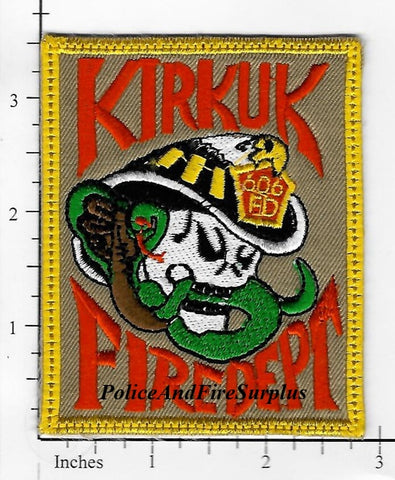 Iraq - Kirkuk Air Base 506 Air Expeditionary Group Fire Dept Patch v4