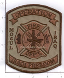 Iraq - Mosul Fire Dept Patch