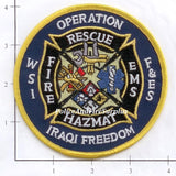 Iraq - Operation Iraqi Freedom Crash Fire Rescue Patch v1
