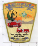 Iraq - Q-West Crash Fire Rescue Fire Dept Patch