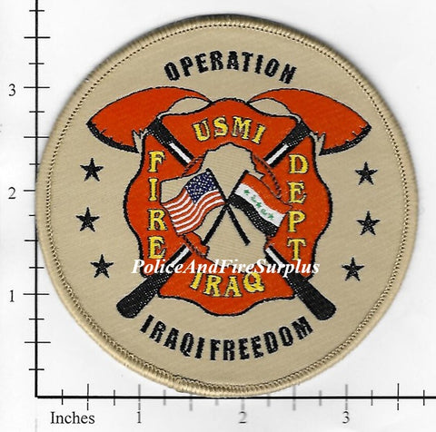 Iraq - USMI Operation Iraqi Freedom Fire Dept Patch