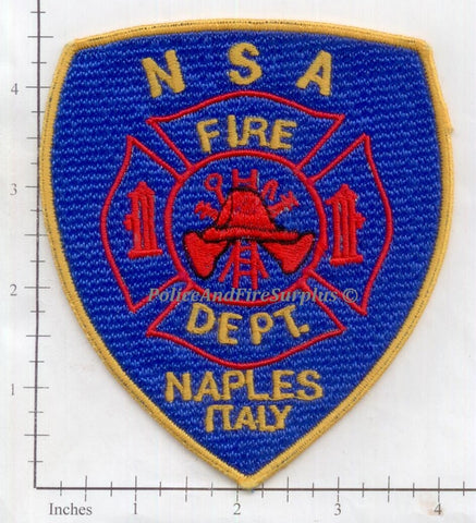 Italy - Naples Naval Support Activity Fire Dept Patch v1
