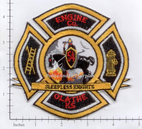 Kansas - Olathe Engine 54 Fire Dept Patch v3