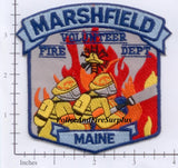 Maine - Marshfield Volunteer Fire Dept Patch