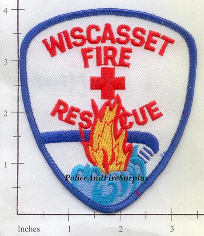 Maine - Wiscasset Fire Rescue Patch