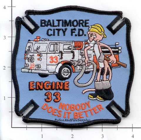 Maryland - Baltimore City Engine 33 Fire Dept Patch v1