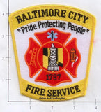 Maryland - Baltimore City Fire Service Fire Dept Patch v1