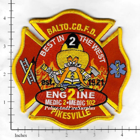 Maryland - Baltimore County Engine  2 Medic 2 Fire Dept Patch v3