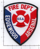 Maryland - Edgewood Arsenal Fire Dept Patch Vintage