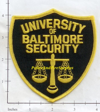 Maryland - University of Baltimore Security Patch