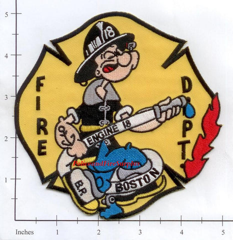 Massachusetts - Boston Engine 18 Fire Dept Patch v1