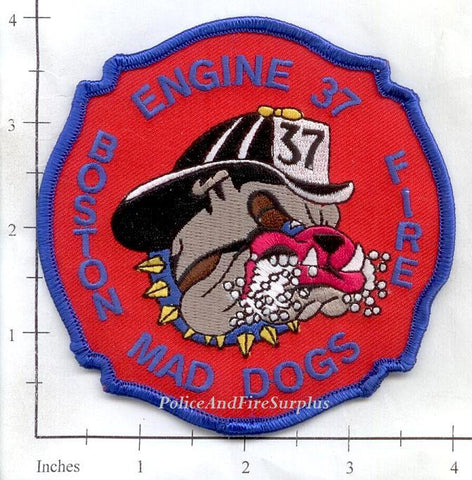 Massachusetts - Boston Engine 37 Fire Dept Patch v1