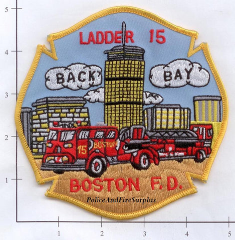 Massachusetts - Boston Ladder 15 Fire Dept Patch v1