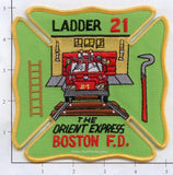 Massachusetts - Boston Ladder 21 Fire Dept Patch v2