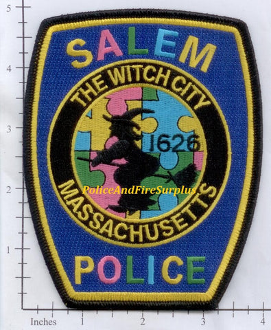 Massachusetts - Salem Police Dept Patch Autism Awareness